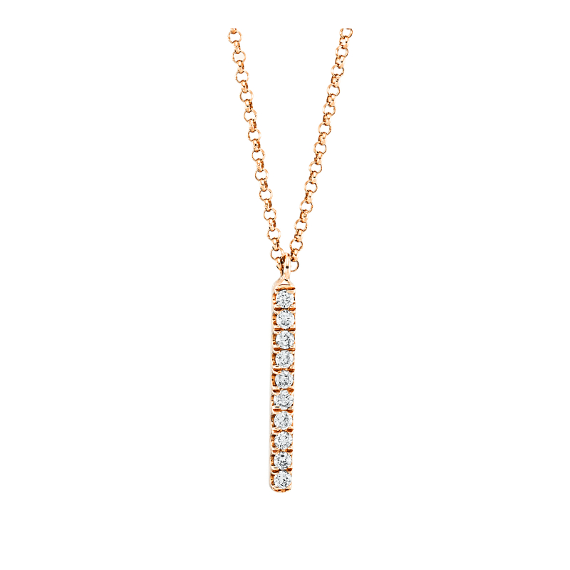 Brillant Collier 46 cm Länge 750/ 18 K Gold