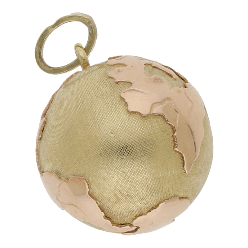 Weltkugel Anhänger 14K/585