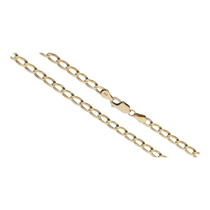 Panzer Kette 48 cm Länge 333/ 8 K Gold