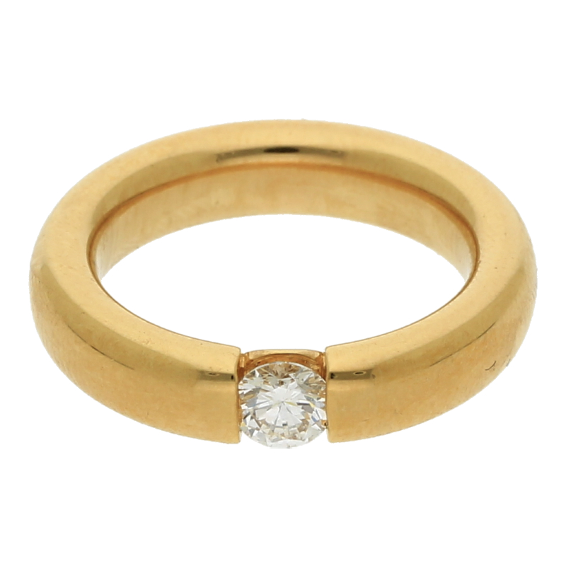 Brillant Solitär Ring 0,30 ct 750/ 18 K Gold