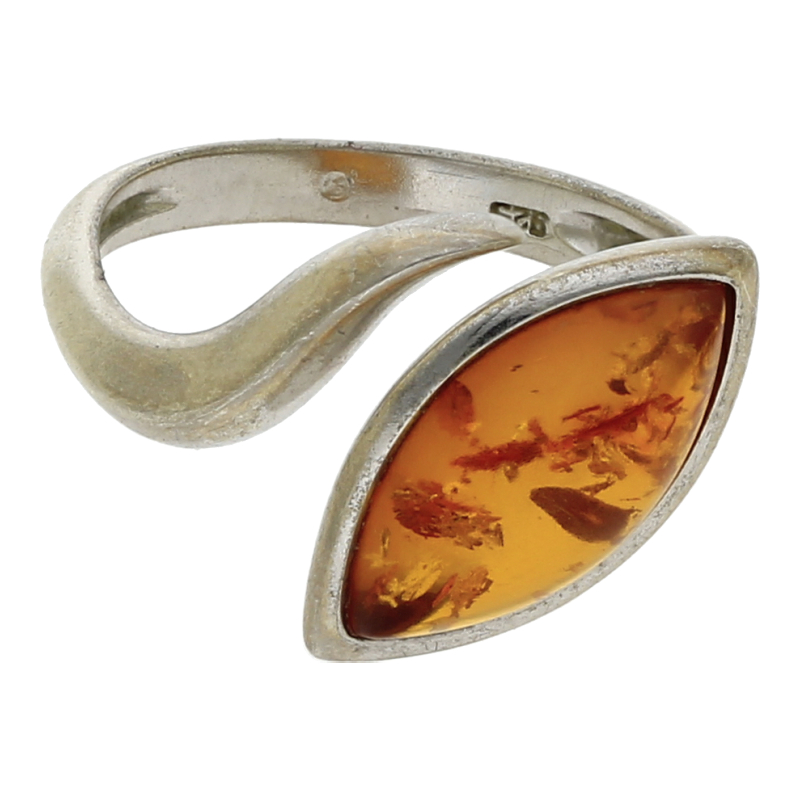 Bernsteinring 925/Silber