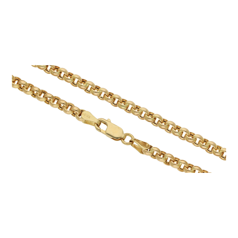 Halskette 585/14 K Gelbgold Ankerkette Breite 3,7 mm Länge 45 cm