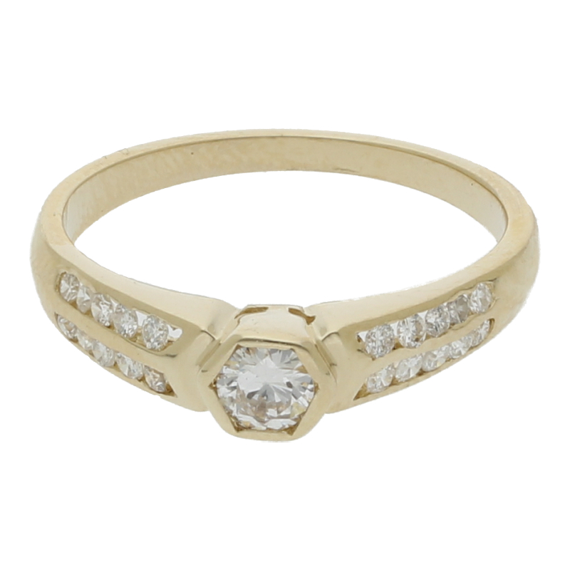 Brillant Ring 585/ 14 K Gold