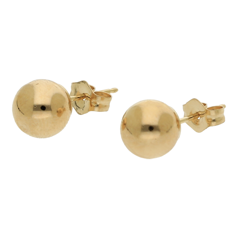 Kugel Ohrstecker 585/ 14 K Gold