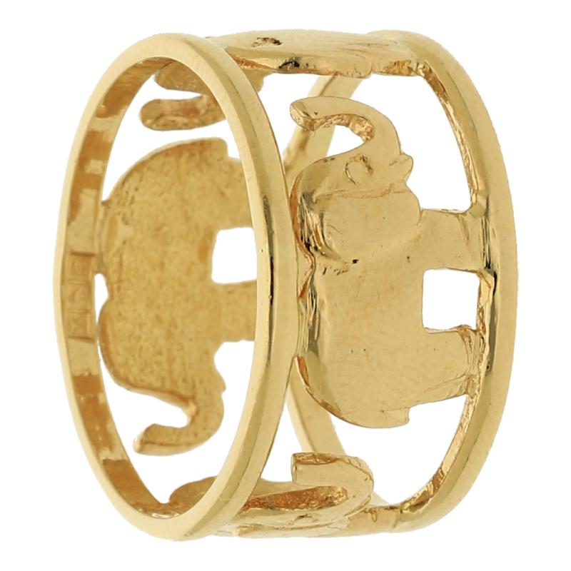 Elefanten Ring 750/ 18 K Gold