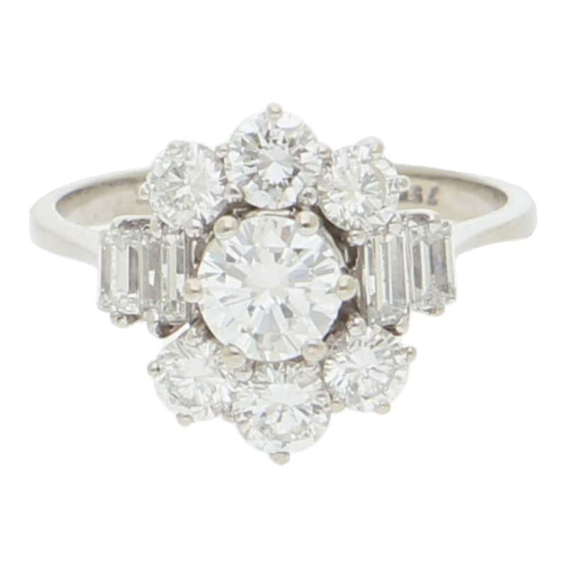Lupenreiner Brillant Ring/ 1,7 ct/ Expertise ca. 7800€