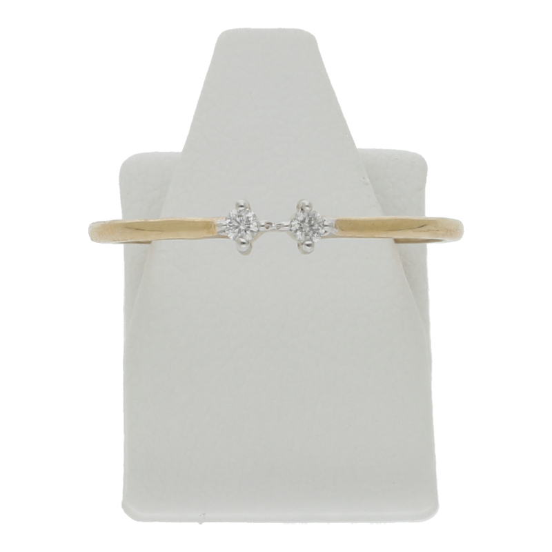 Diamantring 375/9 K Gelbgold Brillant ca. 0,04ct.  (H) Weiß (Si) Kleine Einschlüsse