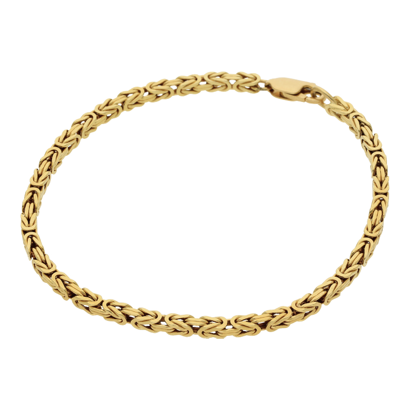 Armband Königsmuster 19,5 cm Länge 750/ 18 K Gold