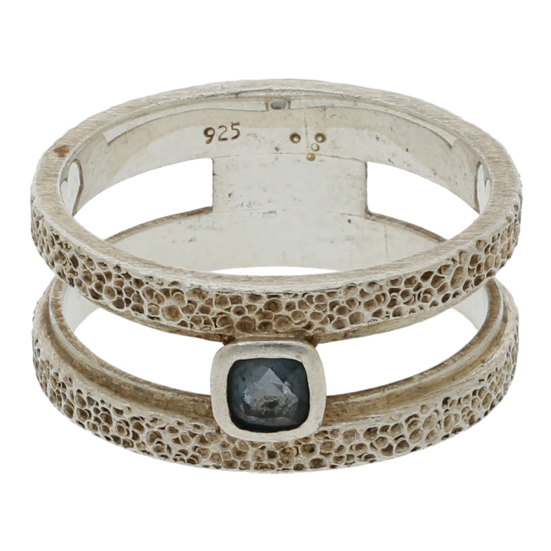 Ring mit Farbstein 925 Silber