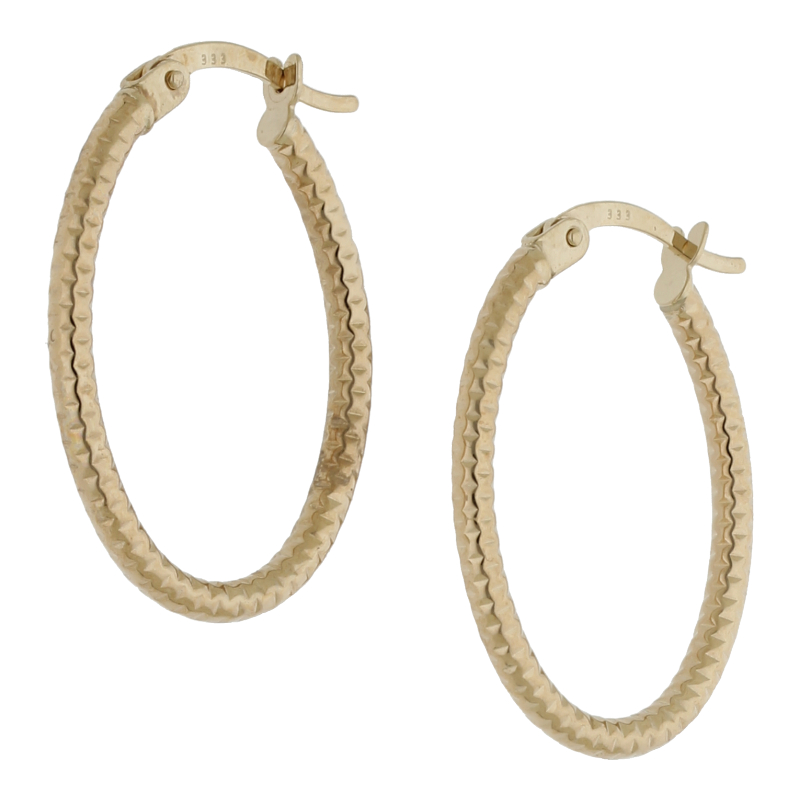 ovale Creolen 333/ 8 K Gold