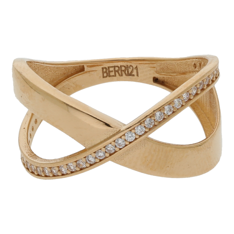 Farbsteinring 875 /21 K Gelbgold Zirkonia Weite 59