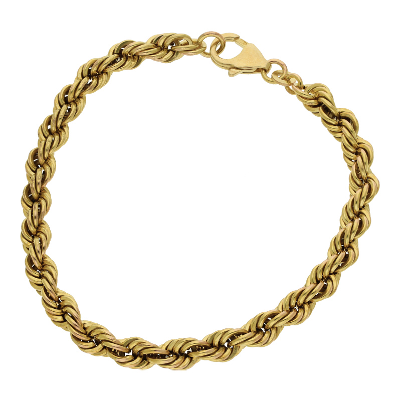 Kordel Armband 19 cm Länge 333/ 8 K Gold