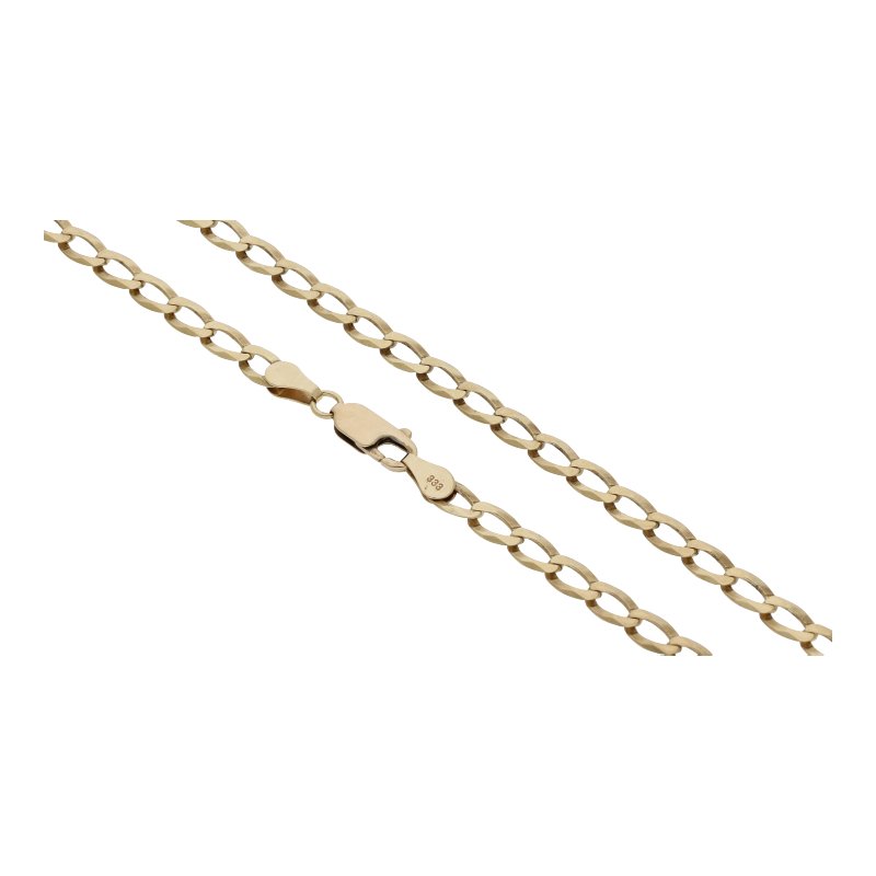 Panzer Kette 48 cm Länge 333/ 8 K Gold