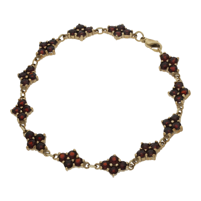 Granat Armband 333/ 8 K Gold