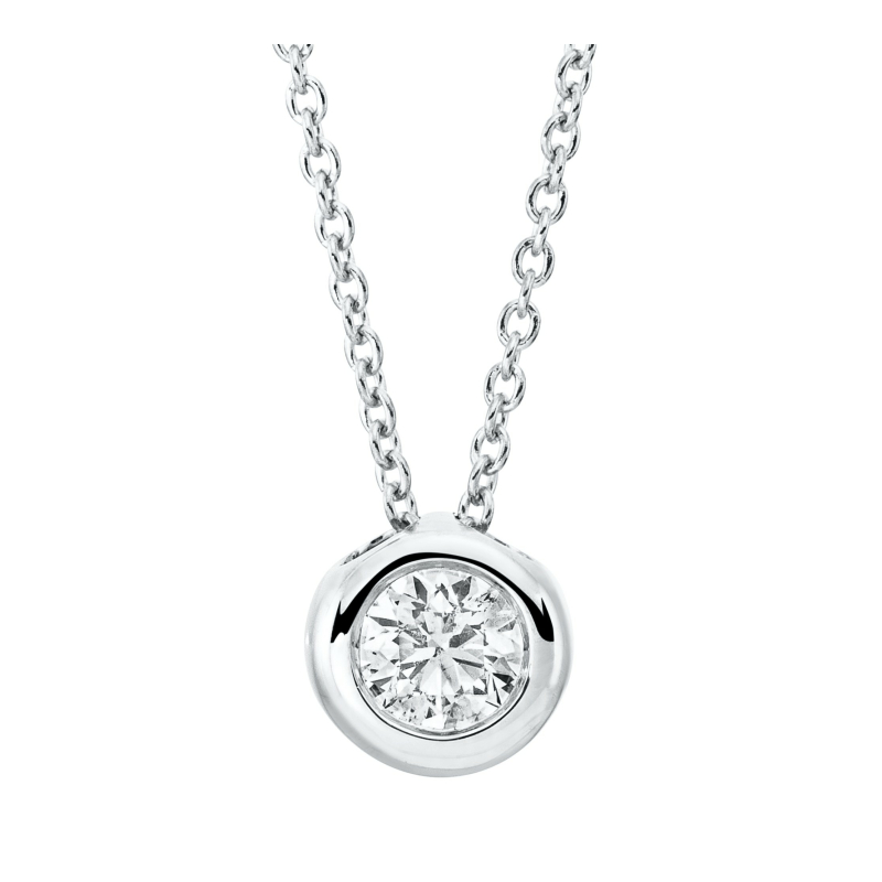 Brillant Collier 0,19 ct 45 cm Länge 750/ 18 K Gold