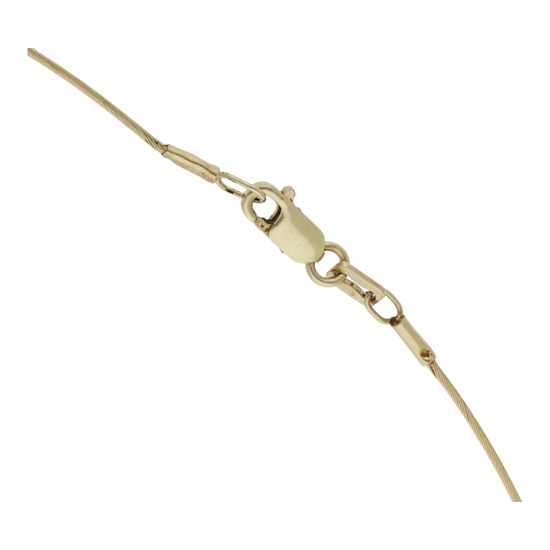 Brillant Anhänger mit Halsreif 585/ 14 K Gold