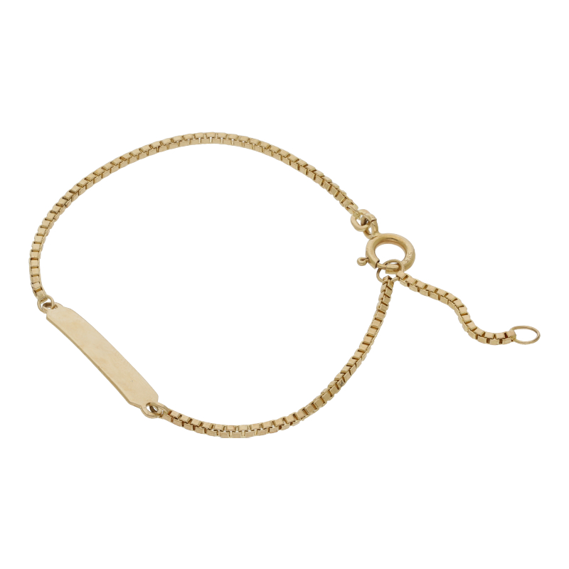 ID Armband Kinder Gravur 585 Gold
