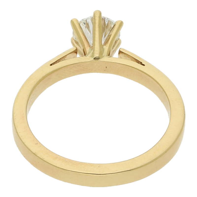 Einkaräter Solitär Ring/ Gutachten 9.800€