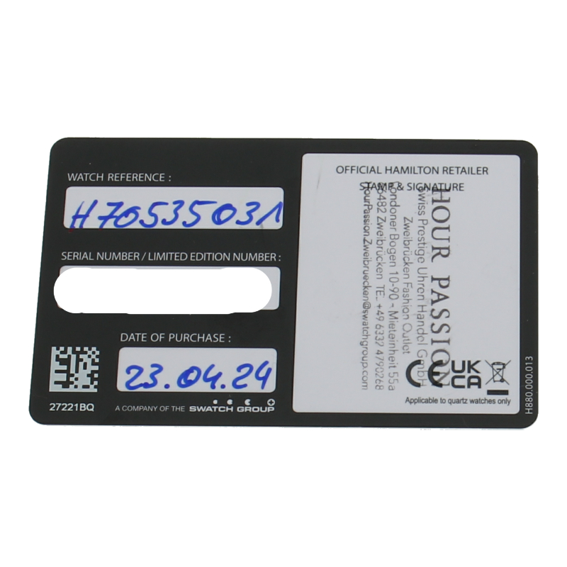 Hamilton Khaki Field Automatik 42mm