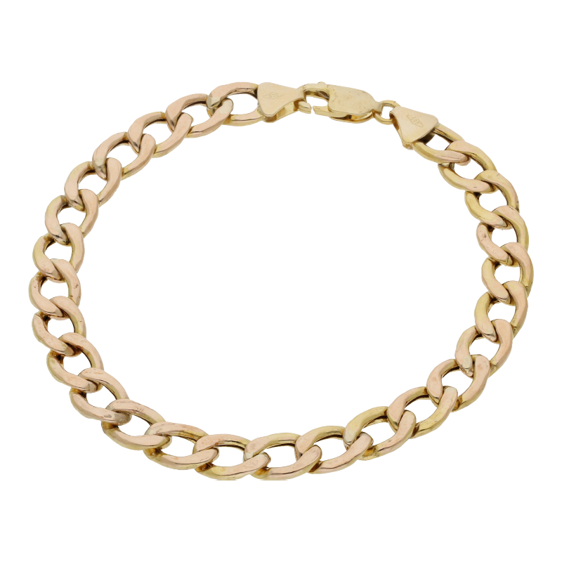 Panzer Armband 21 cm Länge 333/ 8 K Gold