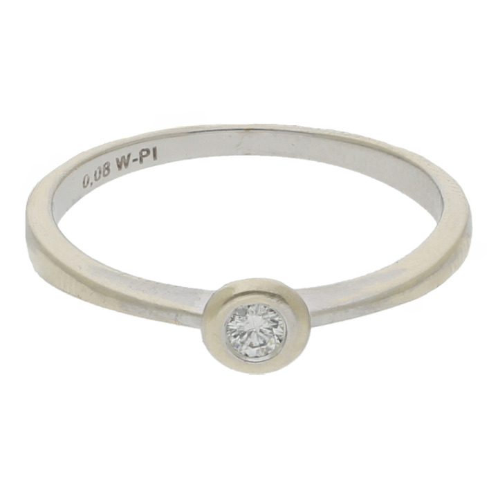 Christ Solitär Brillant Verlobungsring 333 Weißgold