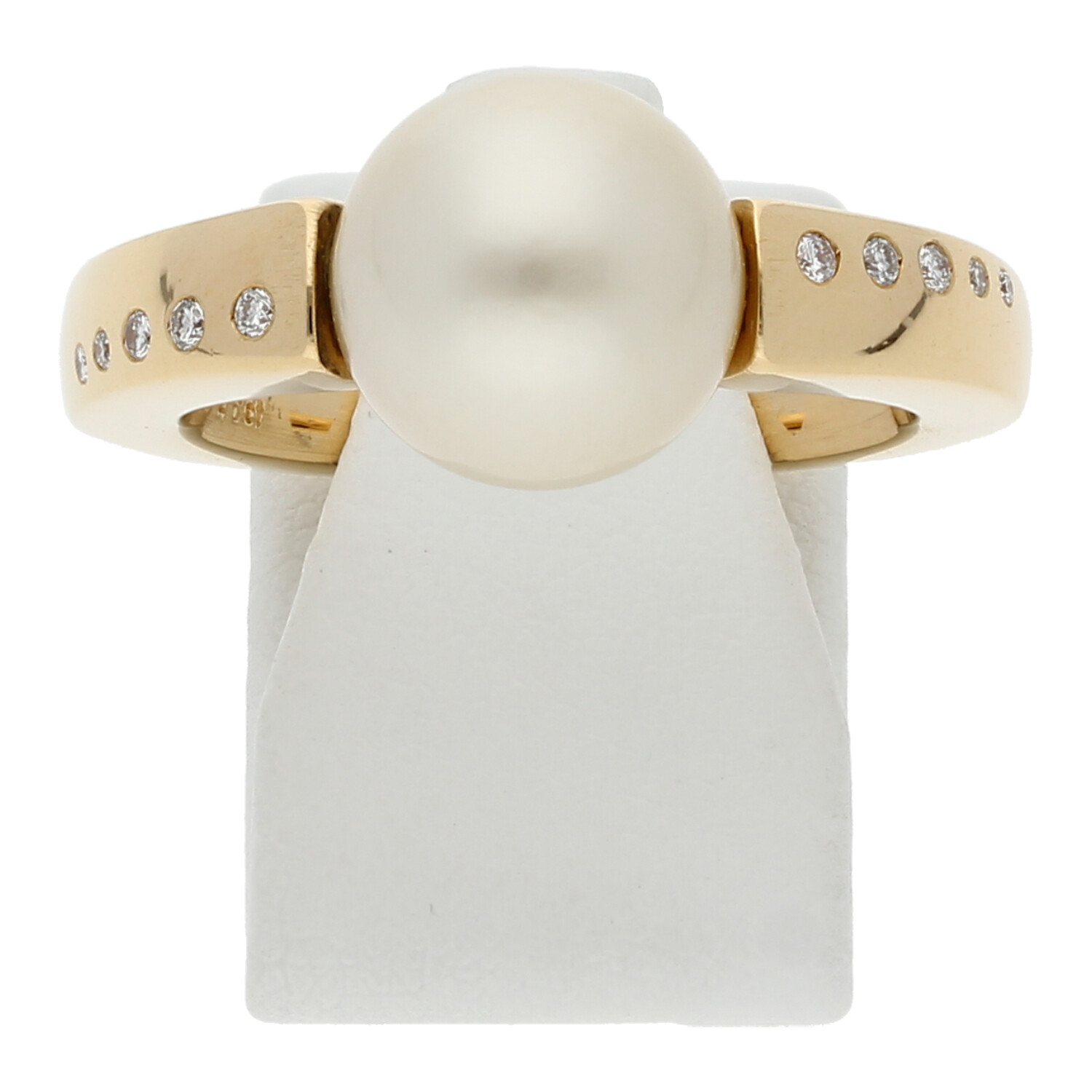Südsee Brillant Ring Größe 58 750 Gold