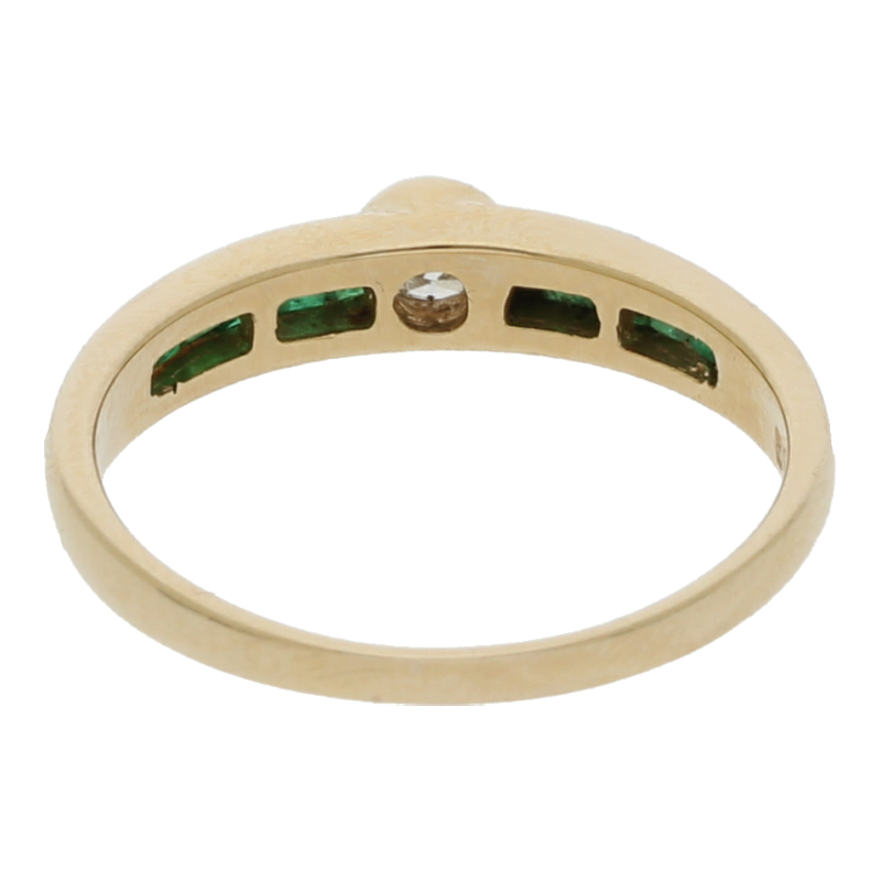 Brillant Smaragd Ring 585/ 14 K Gold