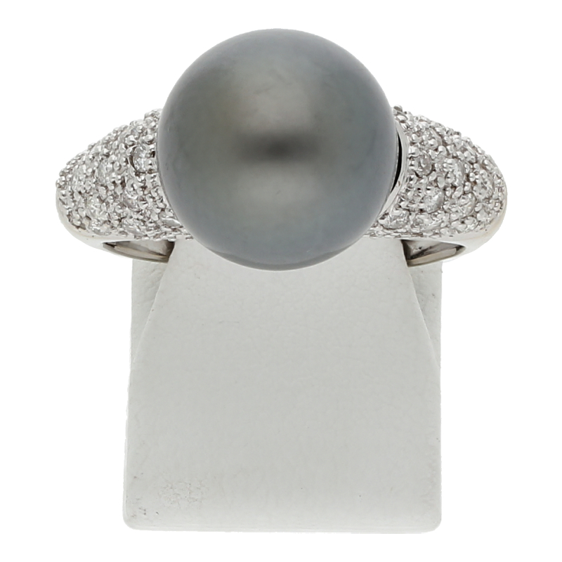 Tahiti Brillant Ring 585/ 14 K Weißgold
