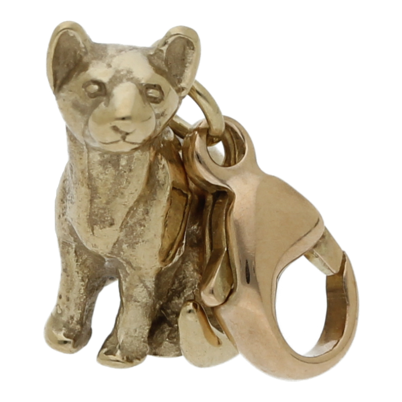 Gold-Anhänger Katze