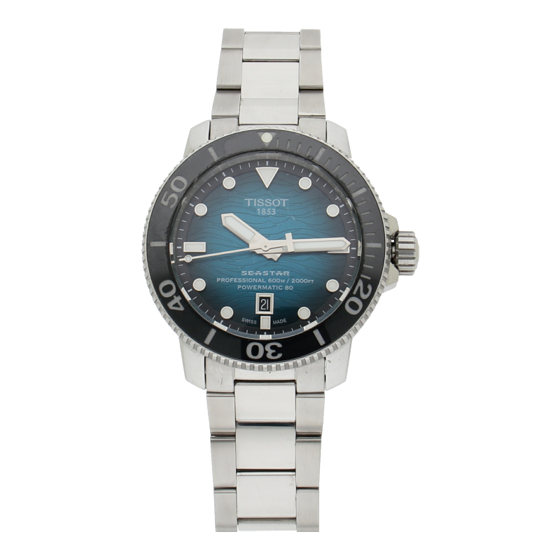 Tissot Seastar 2000 Powermatic 80 46mm Diver 600m Blau 2022 Automatik