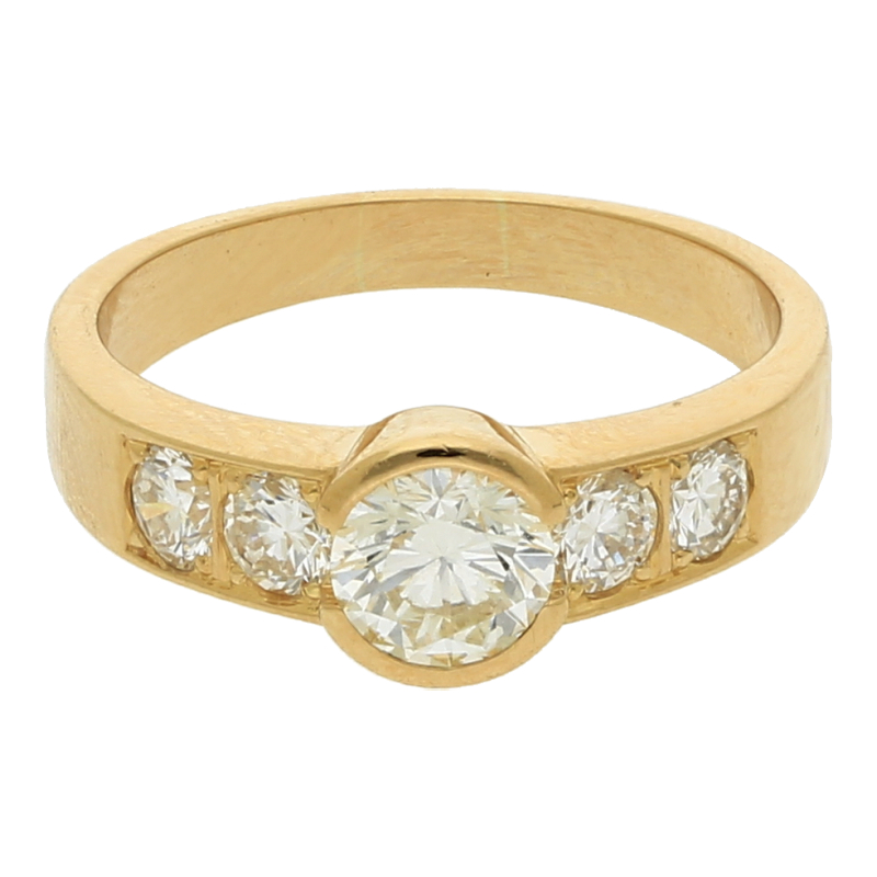 Brillant Ring ca. 1,5 ct/18K/750 Gold /NP. ca. 6500€