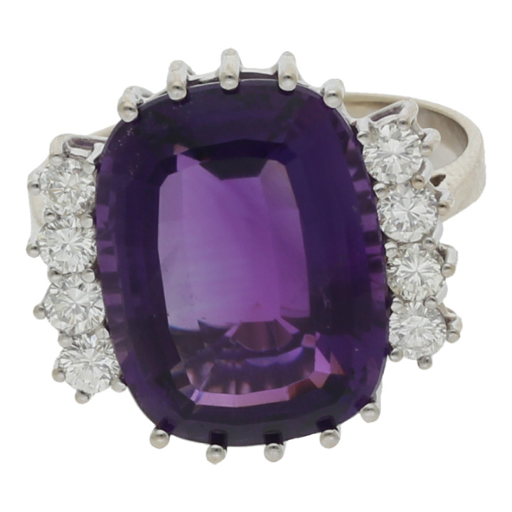Amethystring/0,57 ct Brillant, Gutachten 2.500€