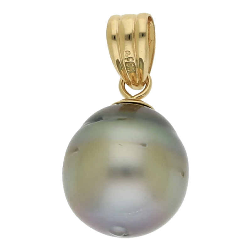 Anhänger mit Tahitiperle 585/ 14 K Gold