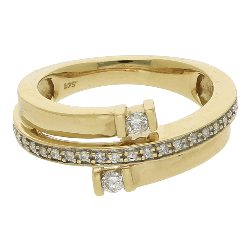 Brillant Ring 375/ 9 K Gold