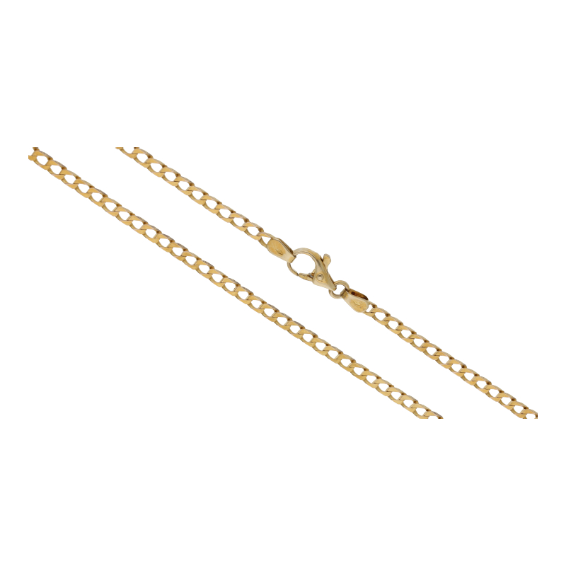 Panzer Kette 44 cm Länge 333/ 8 K Gold
