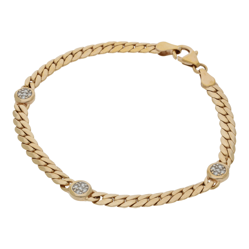 Brillant Armband 375/ 9 K Gold