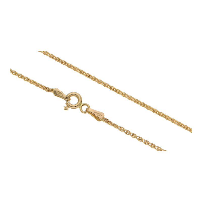 Zopf Kette 44 cm Länge 585/ 14 K Gold