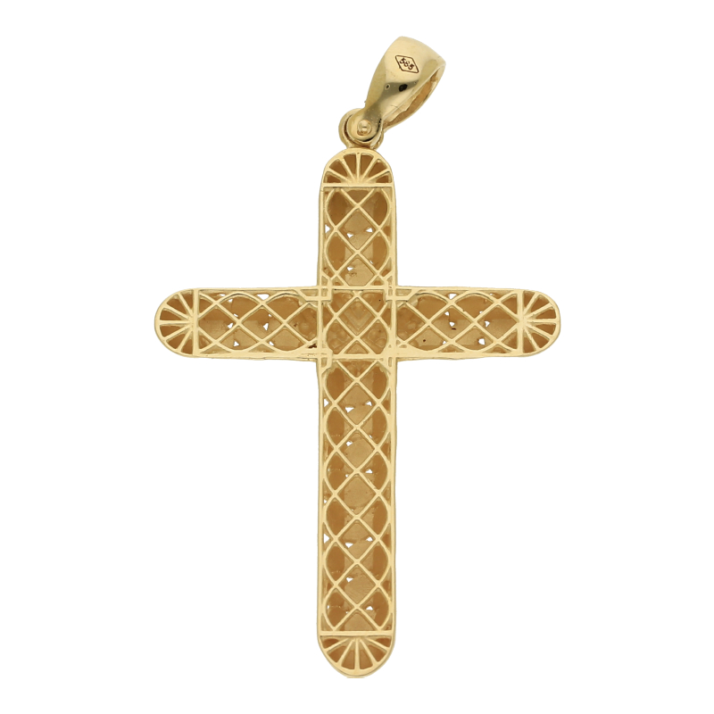 Kreuz Anhänger mit Clip 585/ 14 K Gold