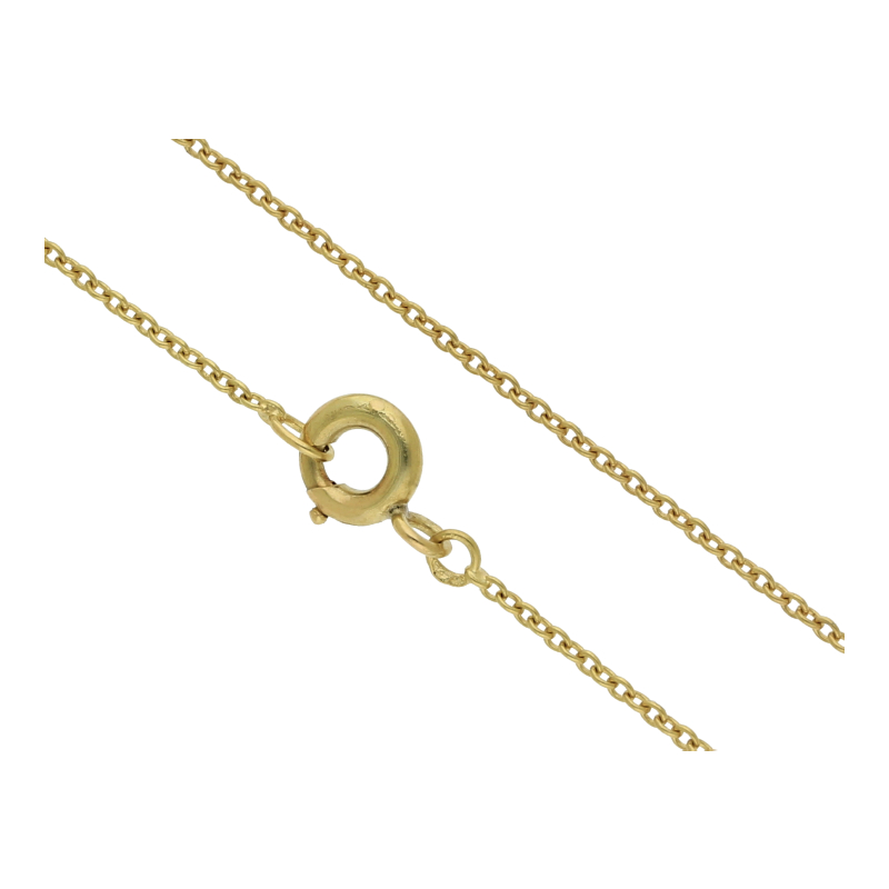 Halskette 750 /18 K Gelbgold Ankerkette Länge 45 cm/0,8 mm