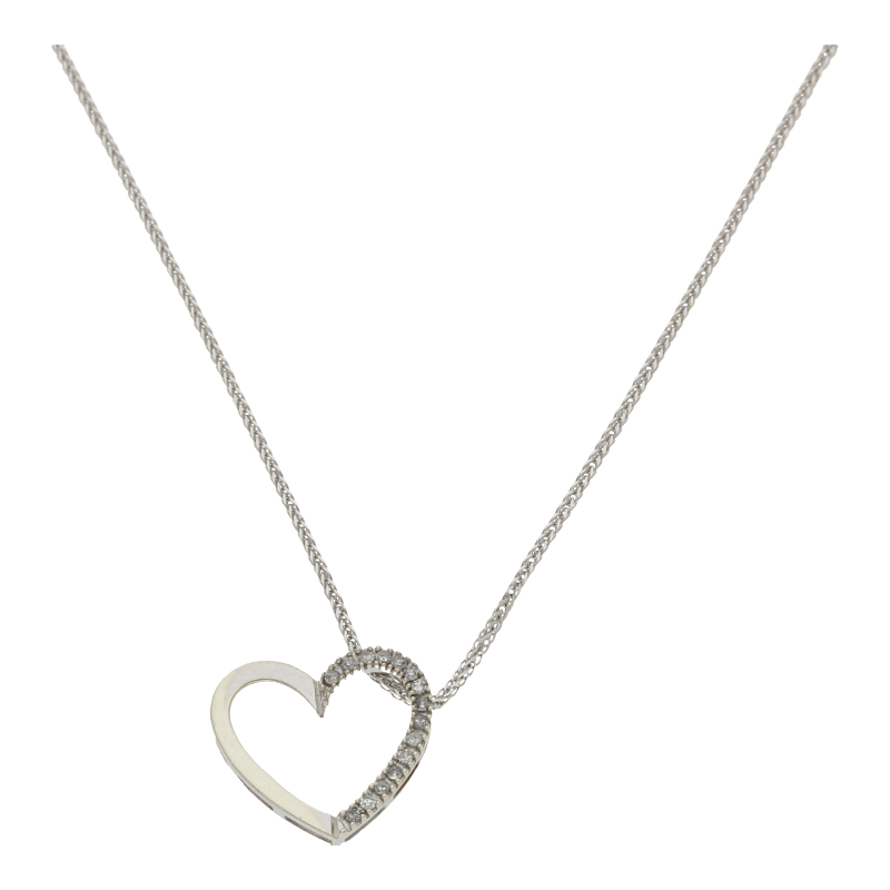 Diamant Herz mit Kette 585/ 14 K Gold