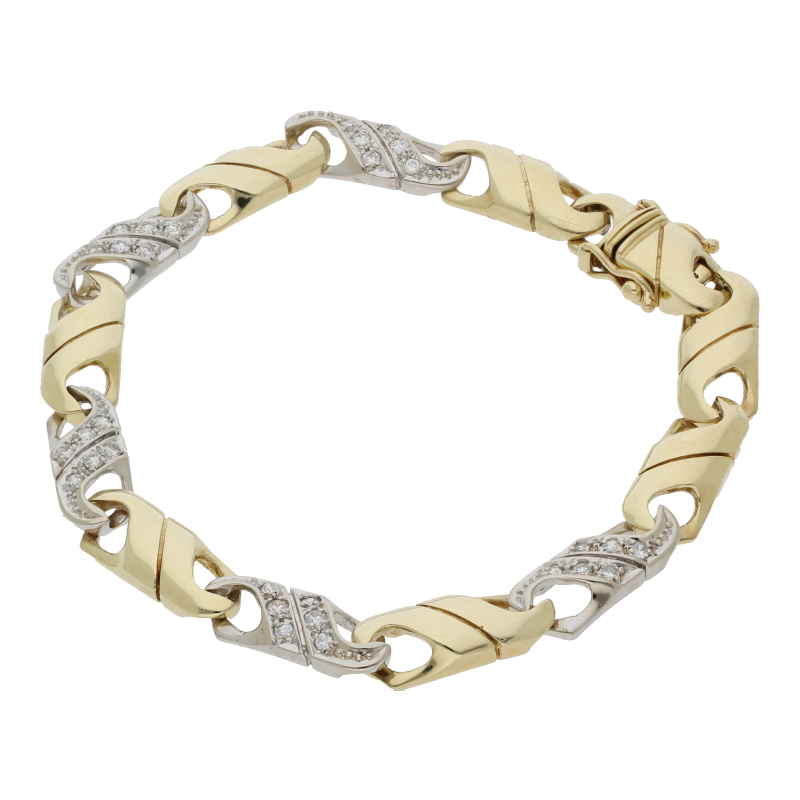 Brillant Armband 18 cm Länge 585/ 14 K Gold