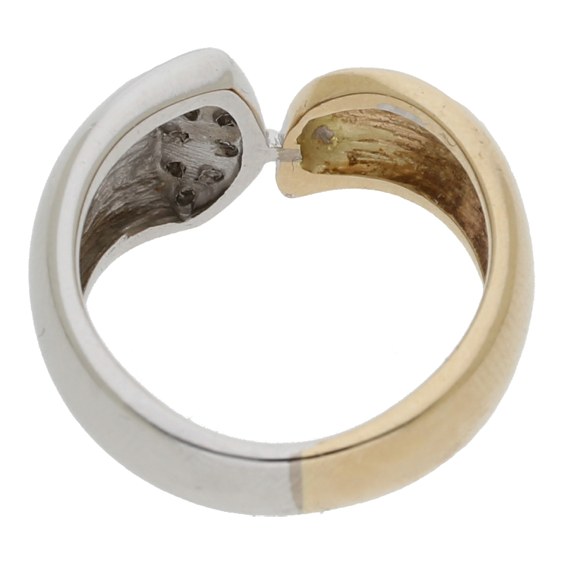 Brillant Ring 585/ 14 K Bicolor