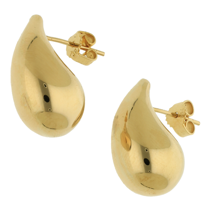 Tropfen Ohrstecker 750/ 18 K Gold