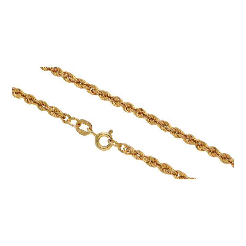 Kordelkette 55 cm Länge 585/ 14 K Gold