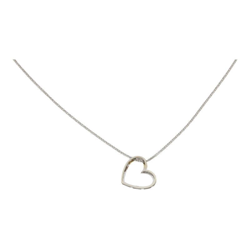 Diamant Herz mit Kette 585/ 14 K Gold