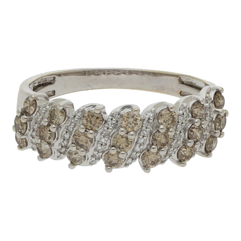 Diamantring Weißgold 9K/375