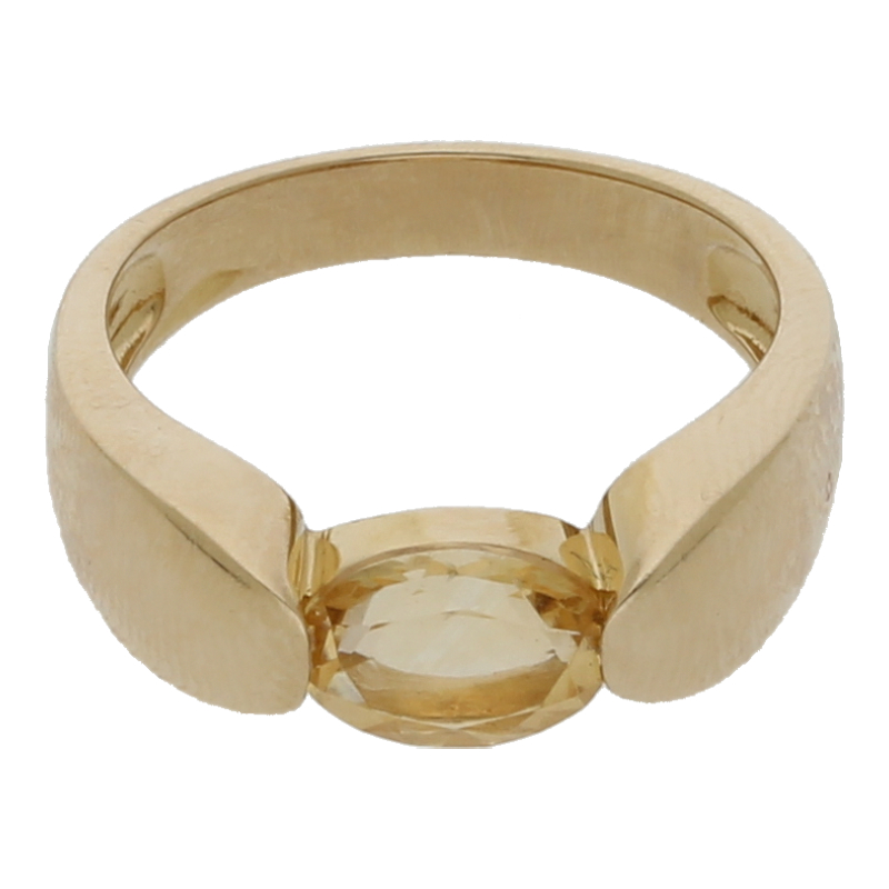 Citrin Ring 585/ 14 K Gold
