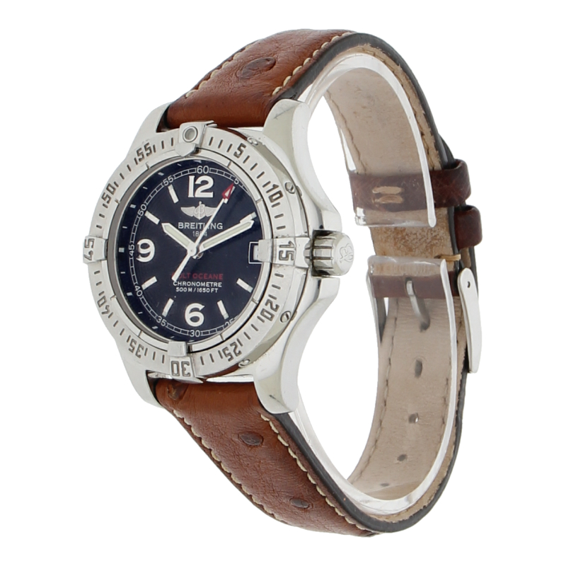 Breitling Colt Oceane A77380 Quarz 33mm Edelstahl Lederband