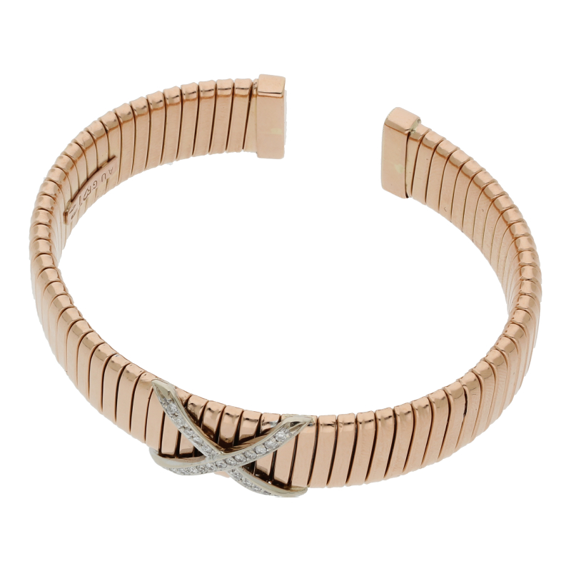 Brillant Armreif 750/ 18 K Gold