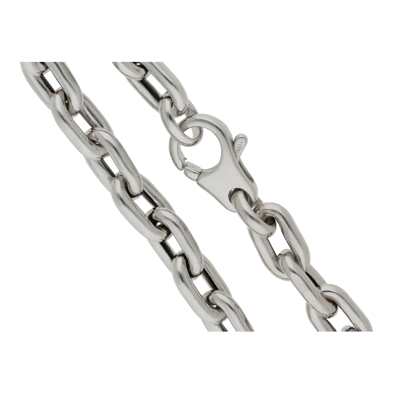 Armschmuck 925 Silber rhodiniert Länge 21 cm Breite 7,8 mm